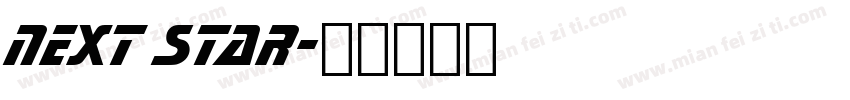 Next Star字体转换